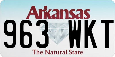 AR license plate 963WKT