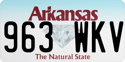 AR license plate 963WKV