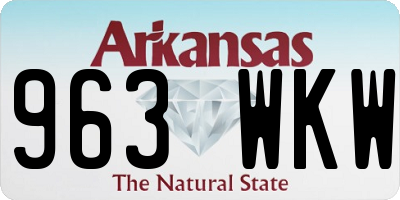 AR license plate 963WKW