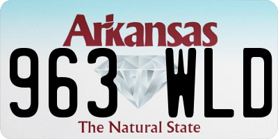 AR license plate 963WLD