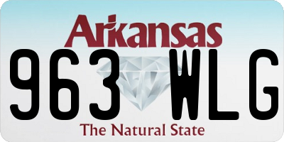 AR license plate 963WLG