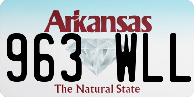 AR license plate 963WLL