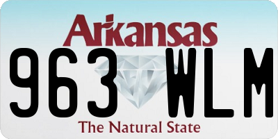 AR license plate 963WLM