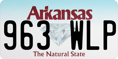 AR license plate 963WLP