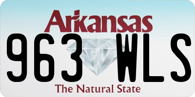 AR license plate 963WLS