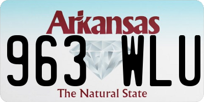 AR license plate 963WLU