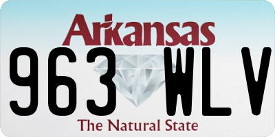 AR license plate 963WLV
