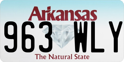 AR license plate 963WLY
