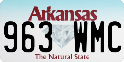 AR license plate 963WMC