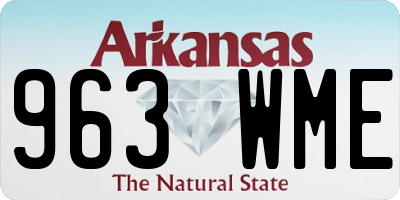 AR license plate 963WME