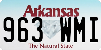 AR license plate 963WMI