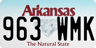 AR license plate 963WMK