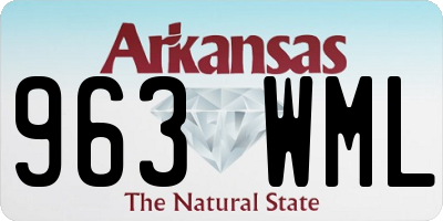 AR license plate 963WML