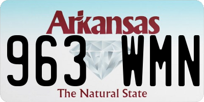 AR license plate 963WMN
