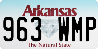 AR license plate 963WMP