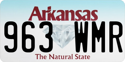 AR license plate 963WMR