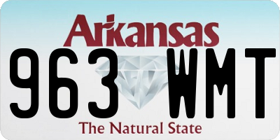 AR license plate 963WMT