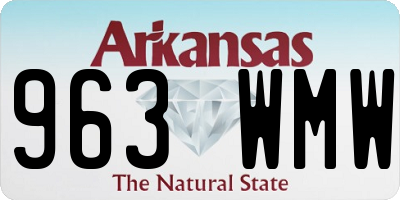 AR license plate 963WMW