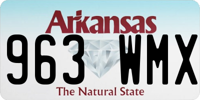 AR license plate 963WMX