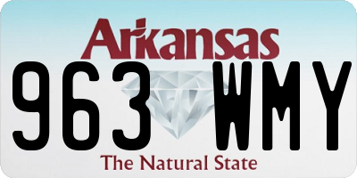AR license plate 963WMY