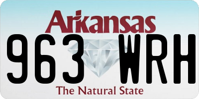 AR license plate 963WRH