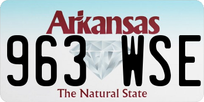 AR license plate 963WSE