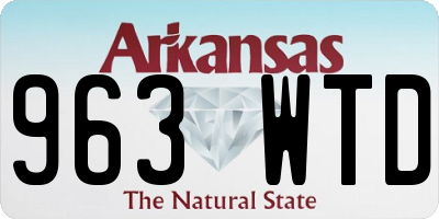 AR license plate 963WTD