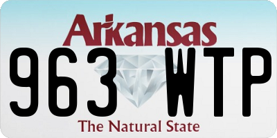 AR license plate 963WTP