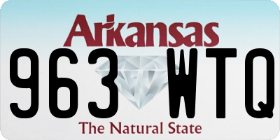 AR license plate 963WTQ