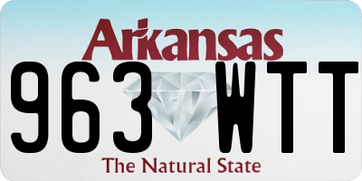AR license plate 963WTT