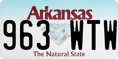 AR license plate 963WTW