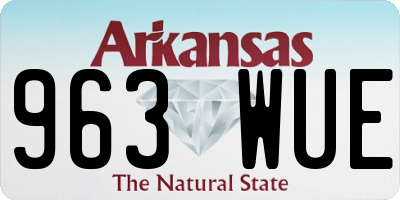AR license plate 963WUE
