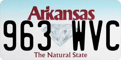 AR license plate 963WVC