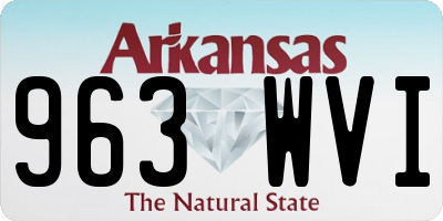 AR license plate 963WVI