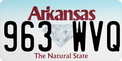 AR license plate 963WVQ
