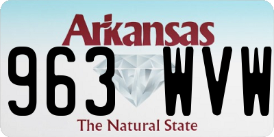 AR license plate 963WVW