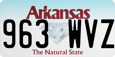 AR license plate 963WVZ
