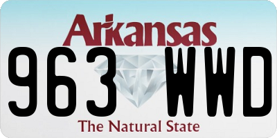 AR license plate 963WWD