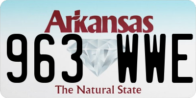 AR license plate 963WWE