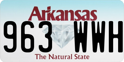 AR license plate 963WWH