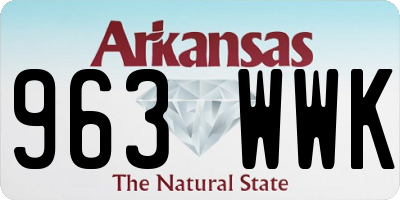 AR license plate 963WWK