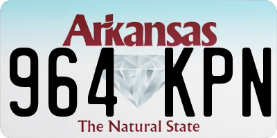 AR license plate 964KPN