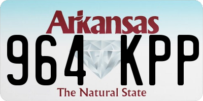 AR license plate 964KPP