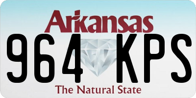 AR license plate 964KPS