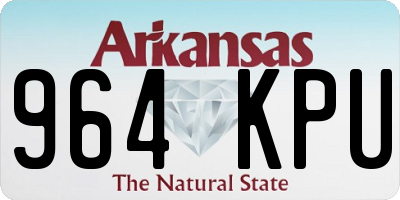 AR license plate 964KPU