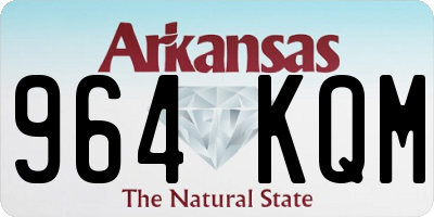 AR license plate 964KQM