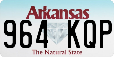 AR license plate 964KQP