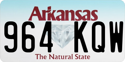 AR license plate 964KQW