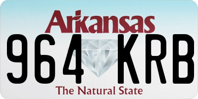 AR license plate 964KRB