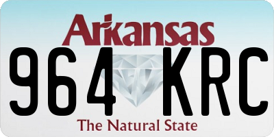 AR license plate 964KRC